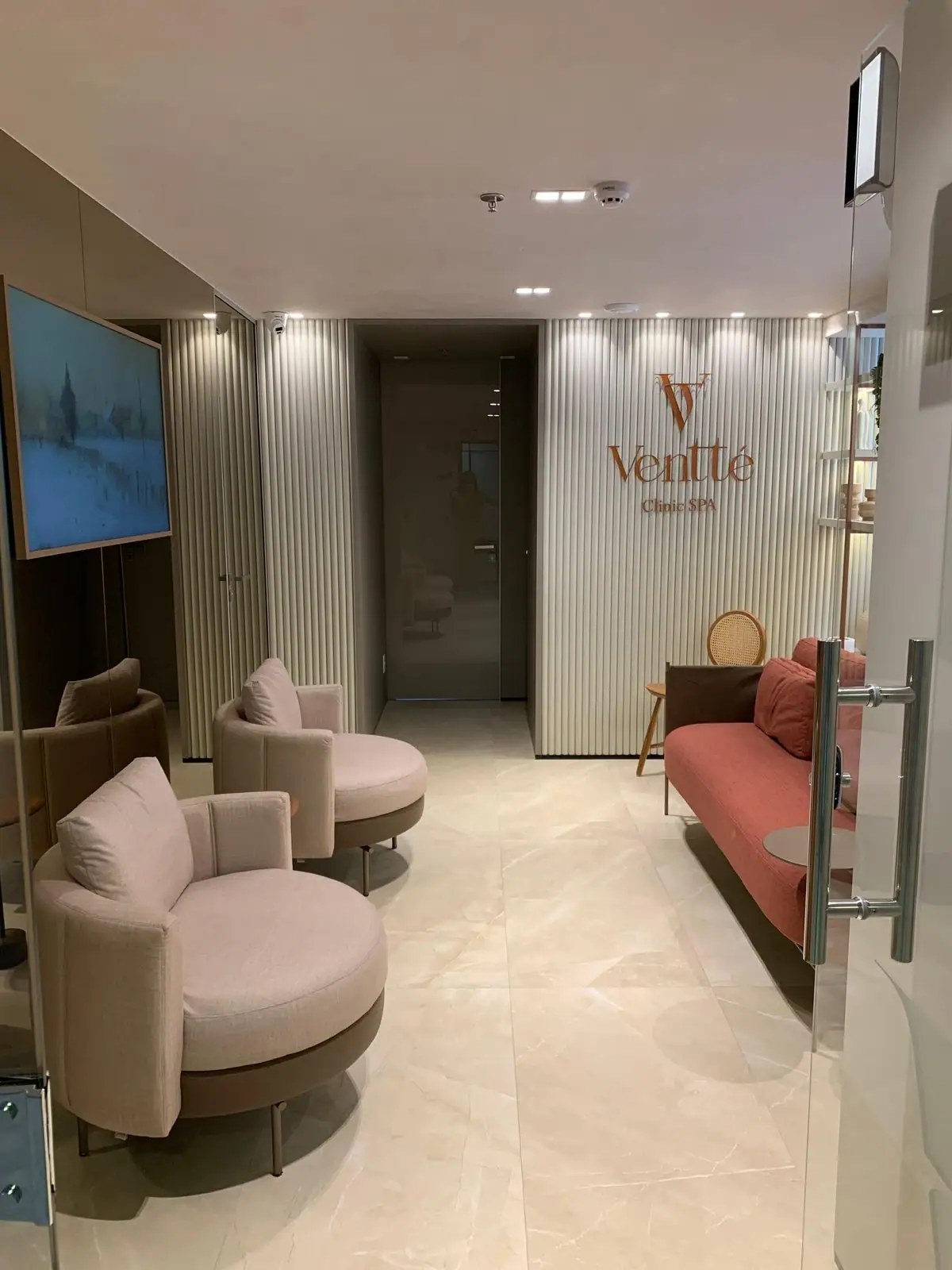 Entrada da recepção da Clínica Ventté